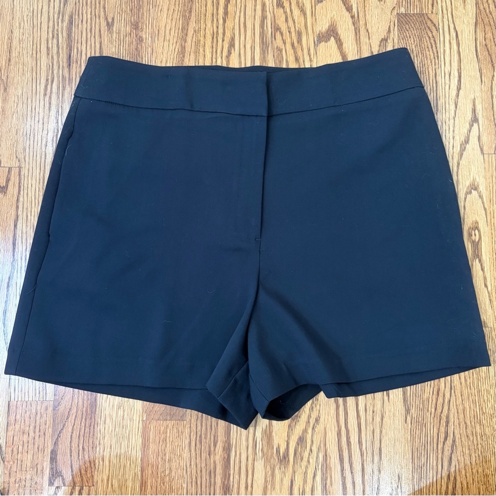 Cynthia Rowley Black High-Waist Tailored Dressy Shorts (14)